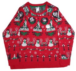 Disney Parks Mickey & Minnie Mouse Light Up Christmas Jumper XL X-Large