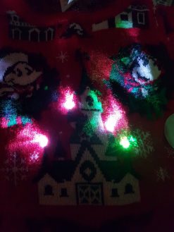 Disney Parks Mickey & Minnie Mouse Light Up Christmas Jumper XL X-Large