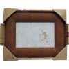 Disney Parks Mickey Mouse Brown Faux Leather/Suede Photo Frame