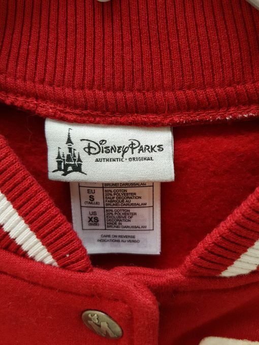 Disney Parks Mickey Mouse Red & White Baseball Sport Jacket - Small