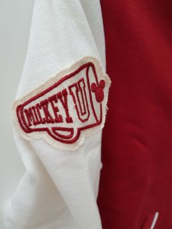 Disney Parks Mickey Mouse Red & White Baseball Sport Jacket - Small