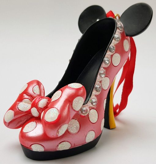 Disney Parks Minnie Mouse Runway Shoe Christmas Tree Hanging Decoration