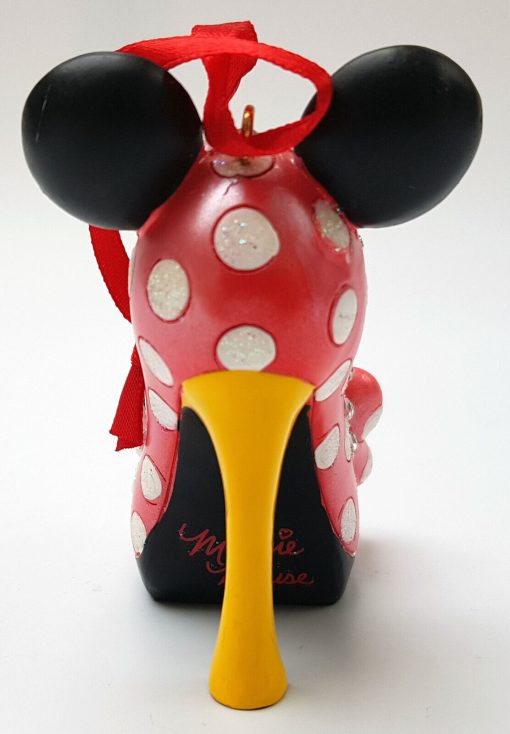 Disney Parks Minnie Mouse Runway Shoe Christmas Tree Hanging Decoration