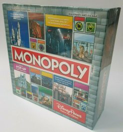 Disney Parks Monopoly Theme Park Edition With Pop Up Castle