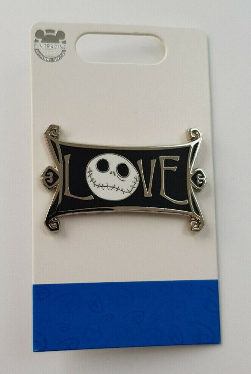 Disney Parks Nightmare Before Christmas Jack Skellington Pin Trading Badge