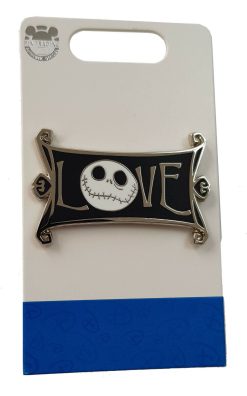 Disney Parks Nightmare Before Christmas Jack Skellington Pin Trading Badge