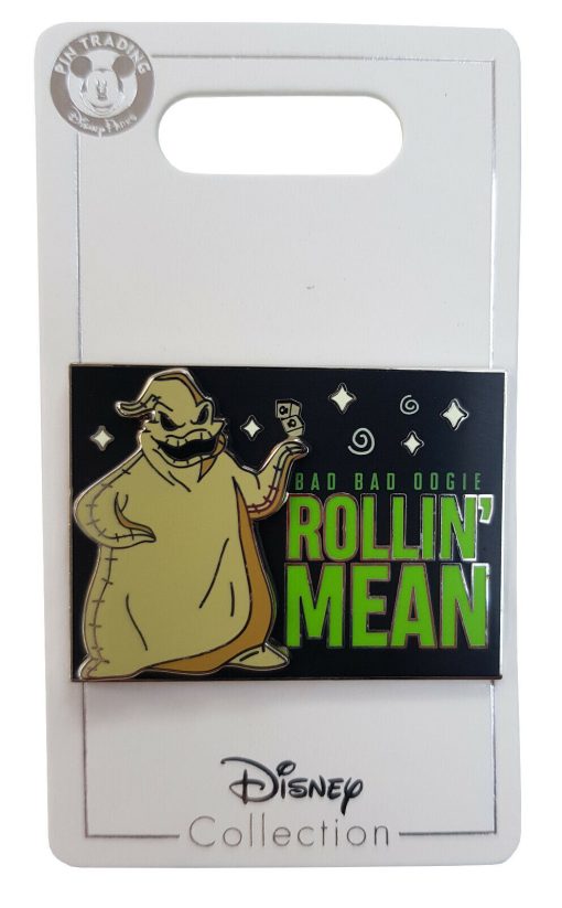 Disney Parks Nightmare Before Christmas Oogie Boogie Rollin' Mean Pin Trading Badge