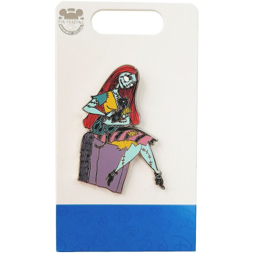 Disney Parks Nightmare Before Christmas Sally Black & Cat Pin Trading Badge