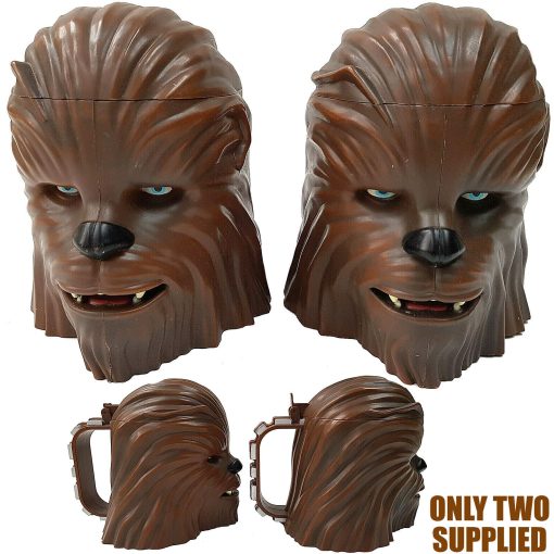 Disney Parks Pair Of Chewbacca Stein Shaped Cups