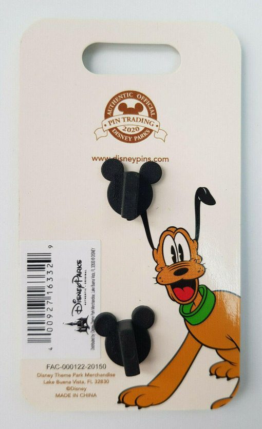 Disney Parks Pluto Mail Dog Movie Poster 90th Anniversary Pin Trading Badge