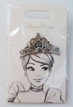 Disney Parks Princess Cinderella Tiara Pin Trading Badge