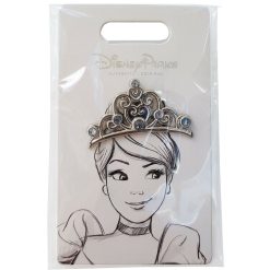 Disney Parks Princess Cinderella Tiara Pin Trading Badge