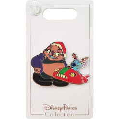 Disney Parks Stitch & Jumba Christmas Pin Trading Badge