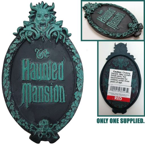 Disney Parks The Haunted Mansion Name Plaque Ride Sign Fridge Magnet