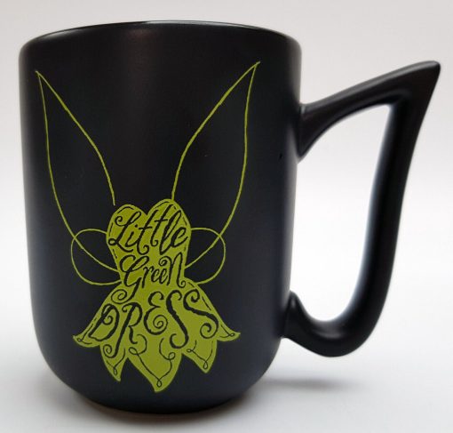 Disney Parks Tinker Bell Little Green Dress Mug With Wing Handle