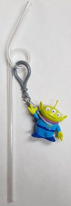 Disney Parks Toy Story Alien Plastic Straw/ Keyring