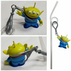 Disney Parks Toy Story Alien Plastic Straw/ Keyring