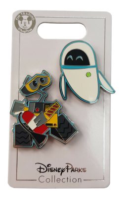 Disney Parks Wall-E & Eve Pair Pin Trading Badge Set