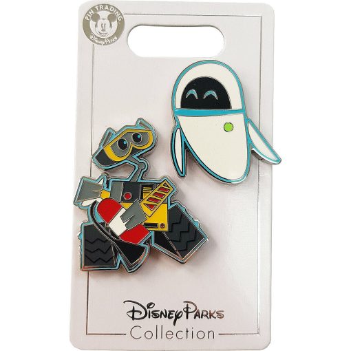 Disney Parks Wall-E & Eve Pair Pin Trading Badge Set