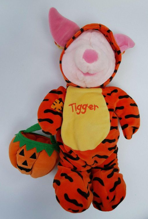 Disney Piglet Dressed In Tigger Outfit Trick Or Treat Plush Soft Toy