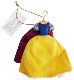 Disney Snow White Dress Gown On Hanger Hanging Christmas Tree Decoration