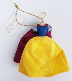 Disney Snow White Dress Gown On Hanger Hanging Christmas Tree Decoration