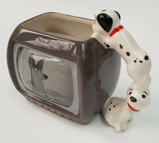 Disney Store 101 Dalmations TV Shaped Mug Dog