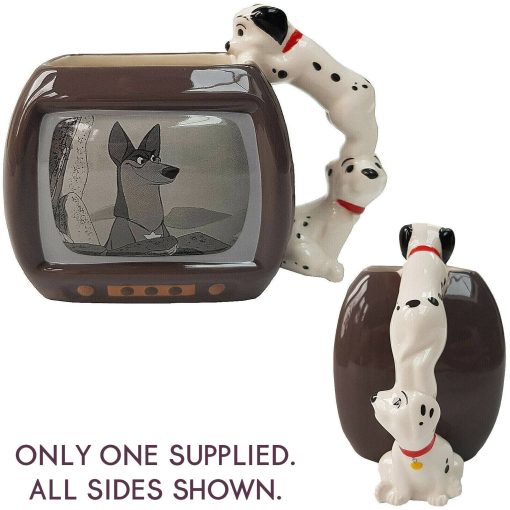 Disney Store 101 Dalmations TV Shaped Mug Dog