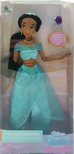 Disney Store Aladdin Princess Jasmine Classic Doll With Ring Toy Figure