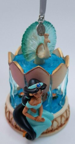 Disney Store Aladdin Princess Jasmine Fountain Christmas Tree Decoration