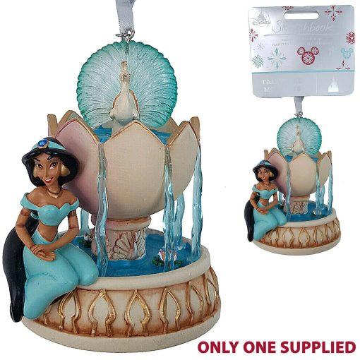 Disney Store Aladdin Princess Jasmine Fountain Christmas Tree Decoration