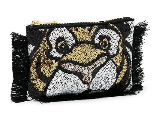 Disney Store Aladdin Rajah Sequin Clutch Bag Zipped Purse