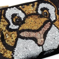 Disney Store Aladdin Rajah Sequin Clutch Bag Zipped Purse