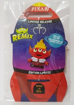 Disney Store Alien Remix Inside Out Anger Pin Trading Badge