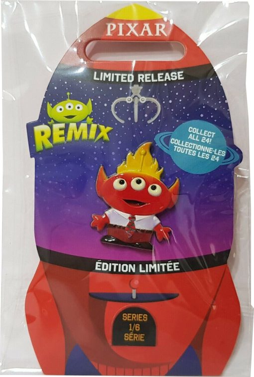 Disney Store Alien Remix Inside Out Anger Pin Trading Badge