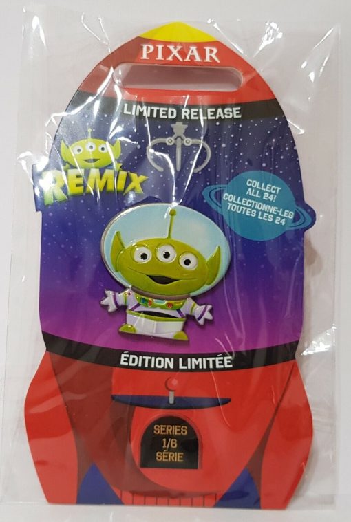 Disney Store Alien Remix Toy Story Buzz Lightyear Pin Trading Badge