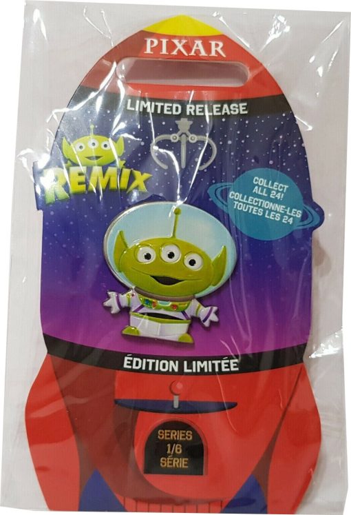 Disney Store Alien Remix Toy Story Buzz Lightyear Pin Trading Badge