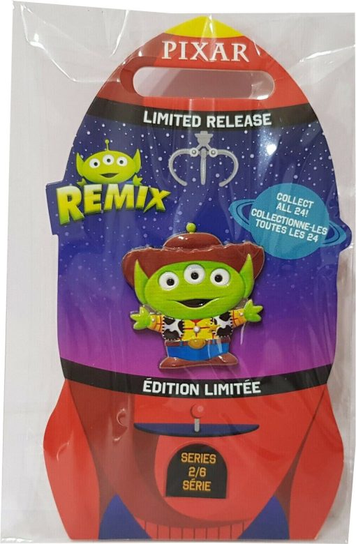 Disney Store Alien Remix Toy Story Woody Pin Trading Badge