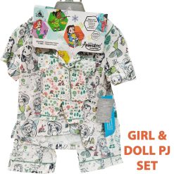 Disney Store Animators Child & Doll Matching Pyjamas Collection - 3-4 Years