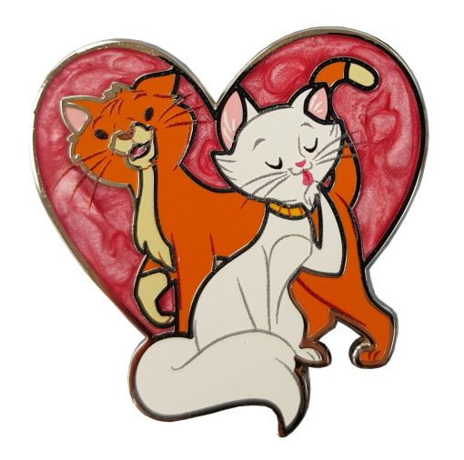 Disney Store Aristocats O'Malley & Duchess Cat Pin Trading Badge