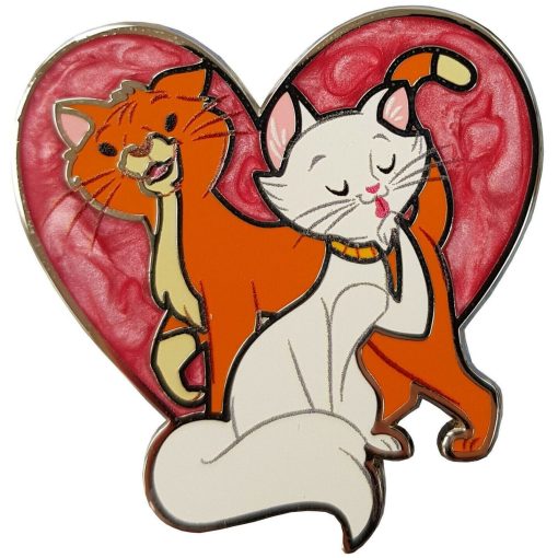 Disney Store Aristocats O'Malley & Duchess Cat Pin Trading Badge