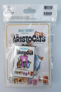 Disney Store Bambi & Aristocats Classic Movie Film Posters 2 Pin Badge Set