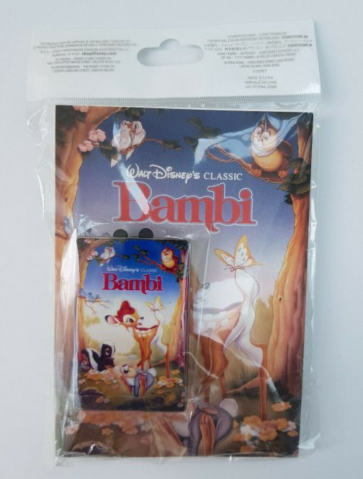 Disney Store Bambi & Aristocats Classic Movie Film Posters 2 Pin Badge Set