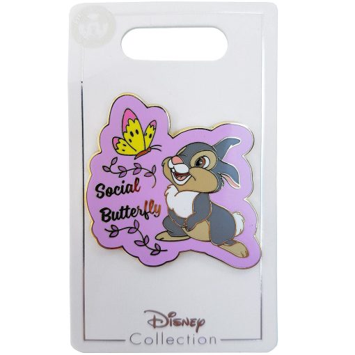 Disney Store Bambi Thumper Social Butterfly Flair Pin Trading Badge