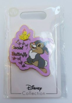 Disney Store Bambi Thumper Social Butterfly Flair Pin Trading Badge