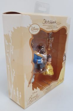 Disney Store Beauty & Beast Mini Sketchbook Hanging Christmas Tree Decoration