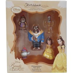 Disney Store Beauty & Beast Mini Sketchbook Hanging Christmas Tree Decoration