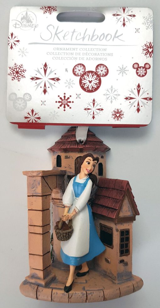 Disney Store Beauty & The Beast Belle Hanging Christmas Tree Decoration