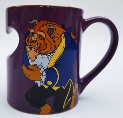 Disney Store Beauty & The Beast Heart Cut Out Mug