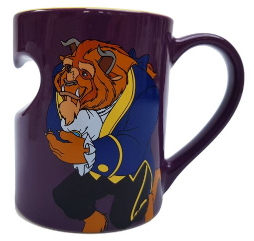 Disney Store Beauty & The Beast Heart Cut Out Mug